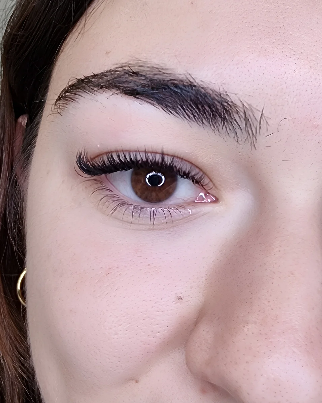 Extension ciglia volume 2D-3D vista occhio — Lena Lashes Milano