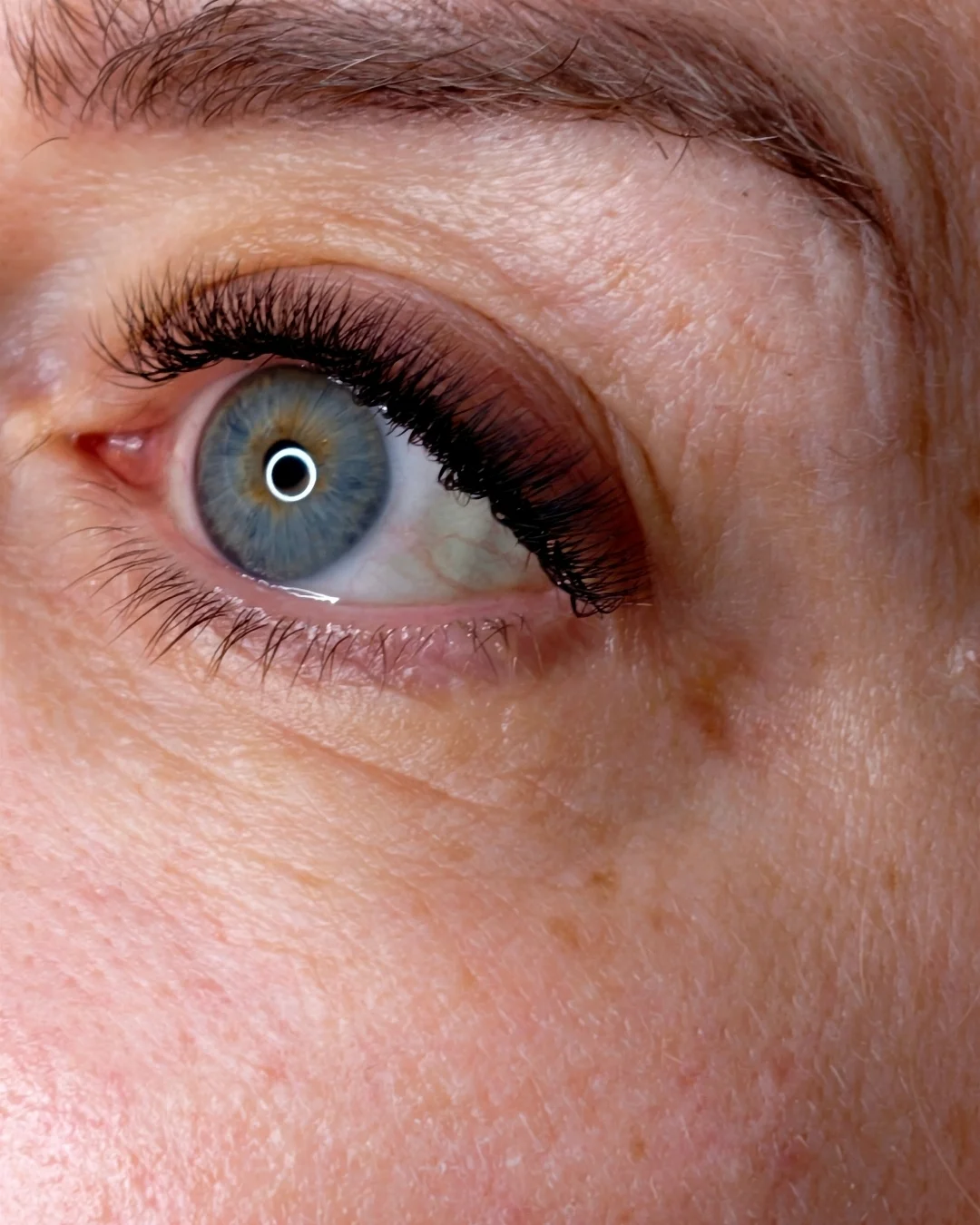 Extension ciglia volume 2D-3D macro dettaglio — studio Lena Lashes Milano