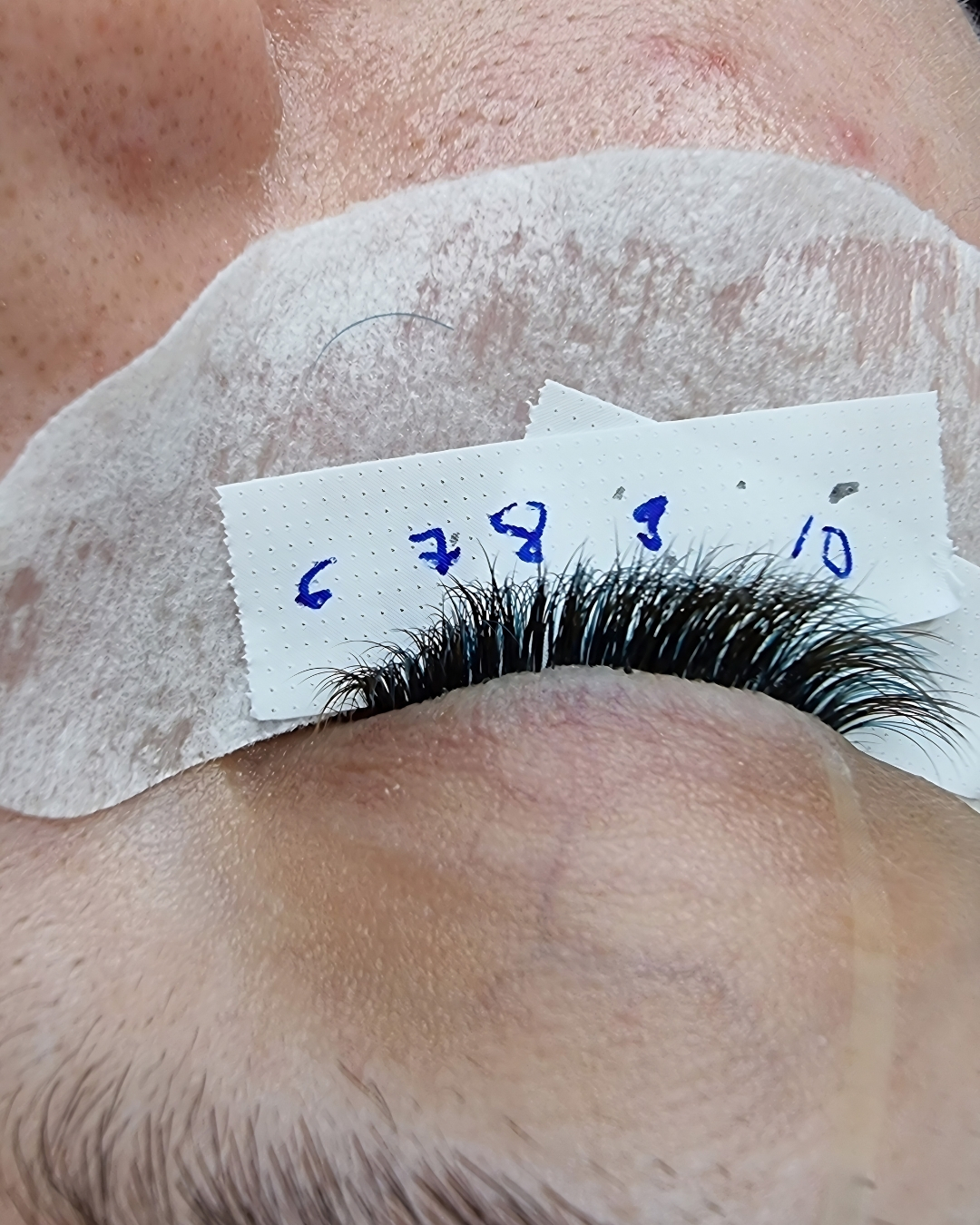 Schema di mappatura e modellamento extension ciglia — corso online Lena Lashes Academy