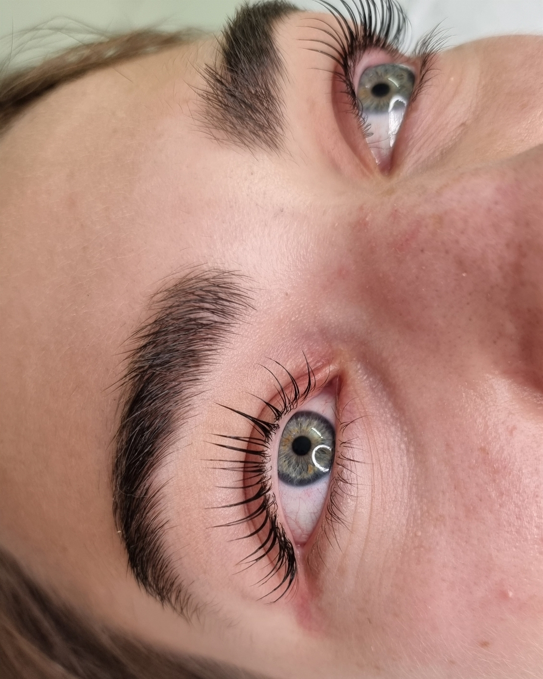 Risultato laminazione ciglia dopo il trattamento — corso Lena Lashes Academy Milano