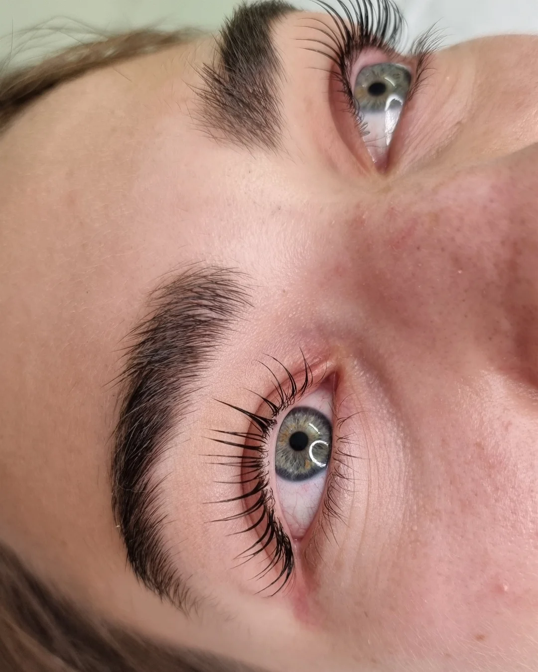 Risultato laminazione ciglia dopo il trattamento — corso Lena Lashes Academy Milano