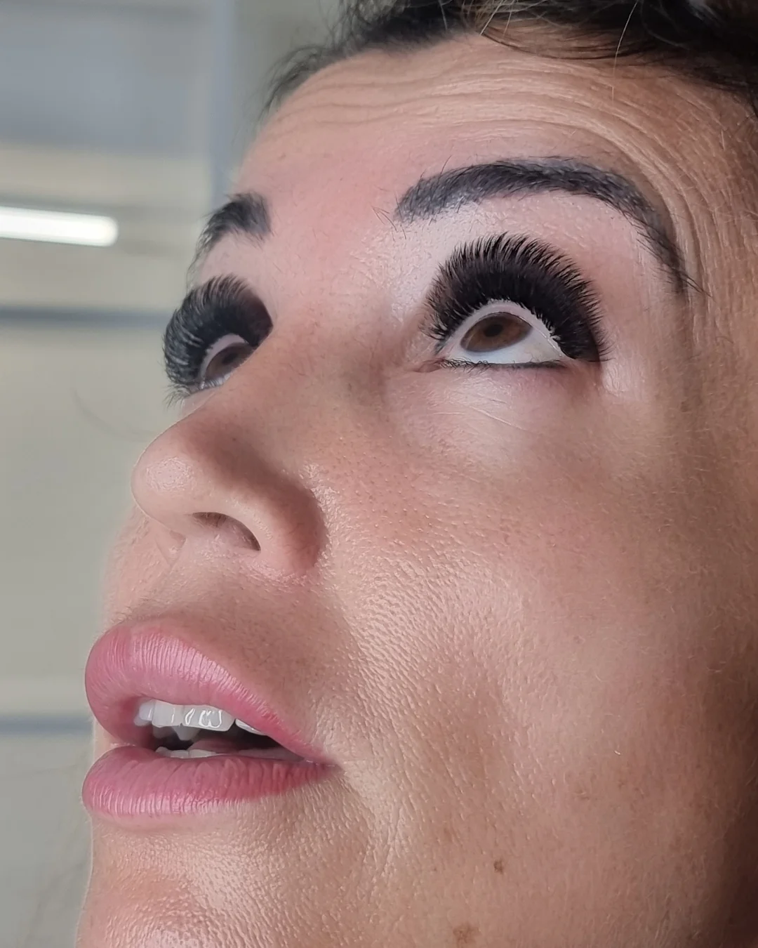 Risultato extension ciglia mega volume realizzato durante il corso, Lena Lashes Academy Milano