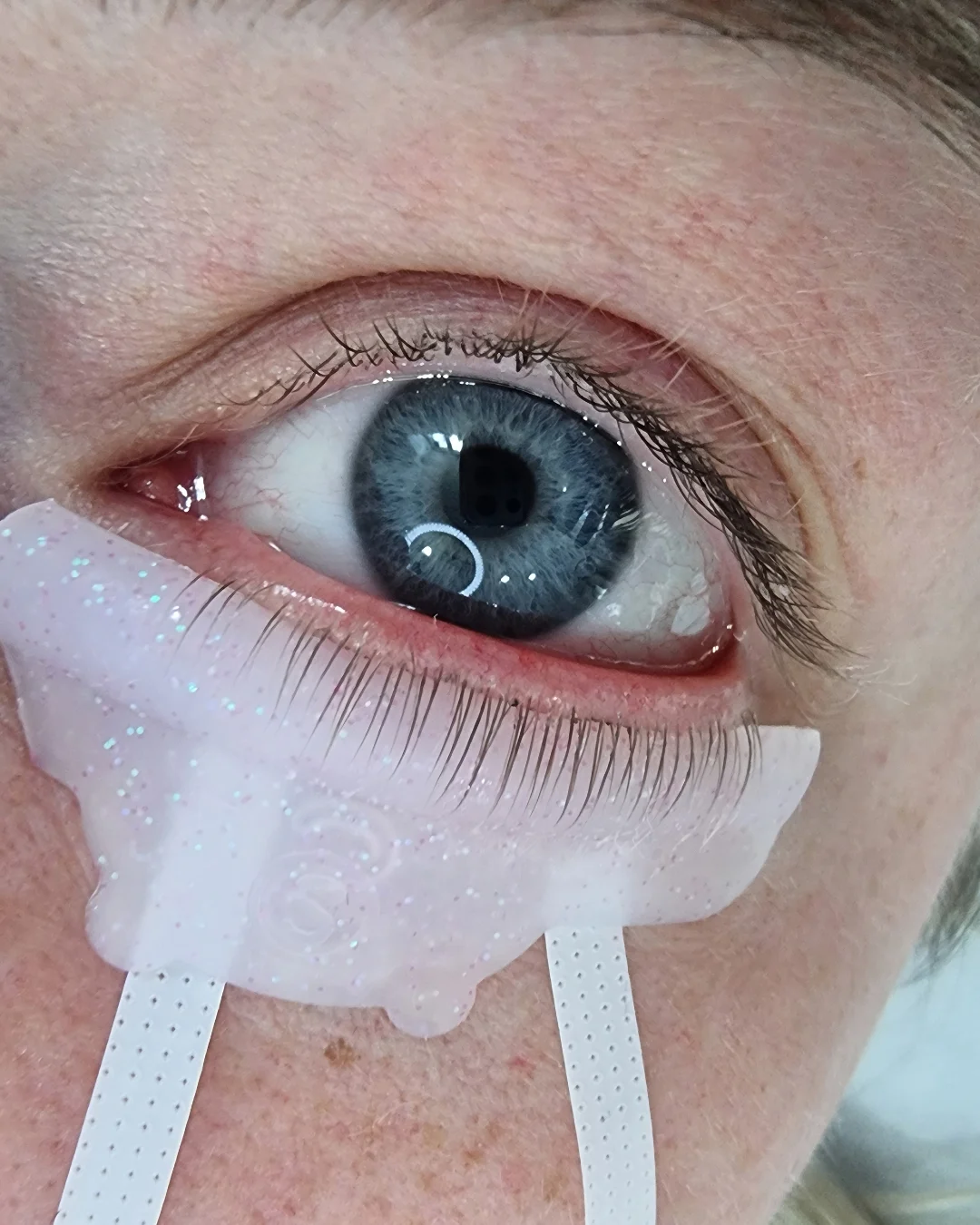 Laminazione ciglia inferiori — vista ravvicinata dopo il trattamento, Lena Lashes
