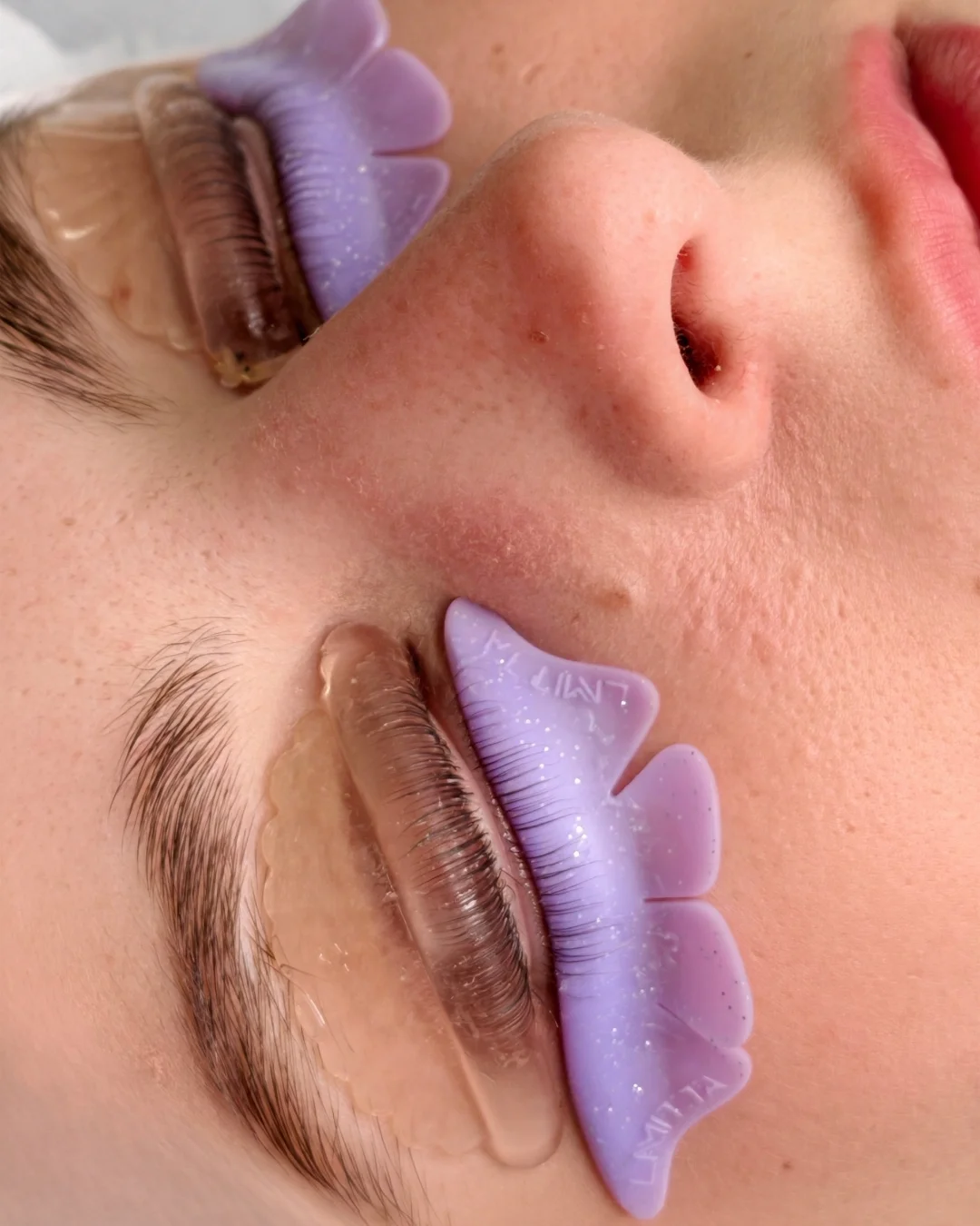 Laminazione ciglia inferiori — ciglia inferiori alzate dopo lash lift, Lena Lashes Milano