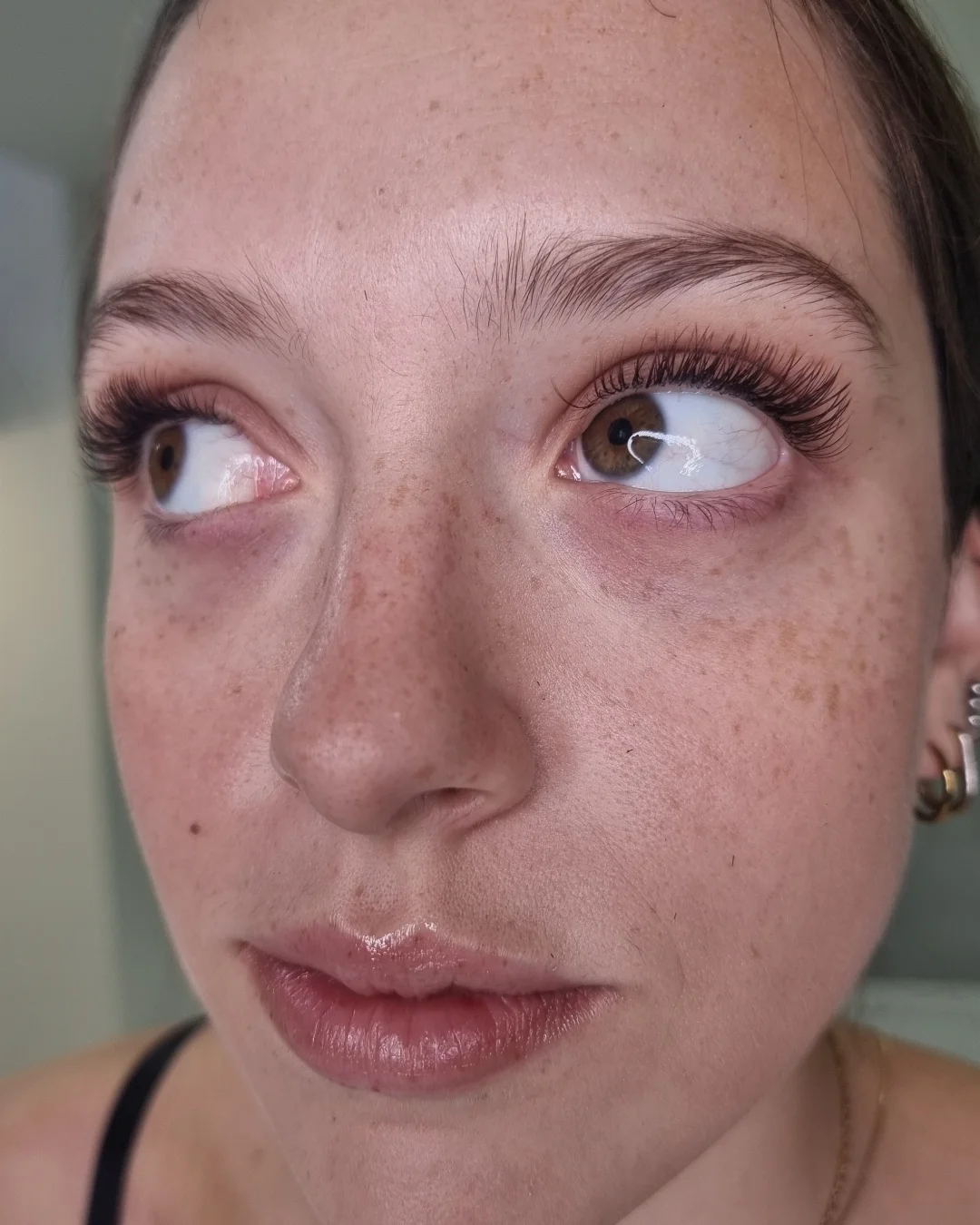 Extension ciglia one to one dettaglio — studio Lena Lashes Milano