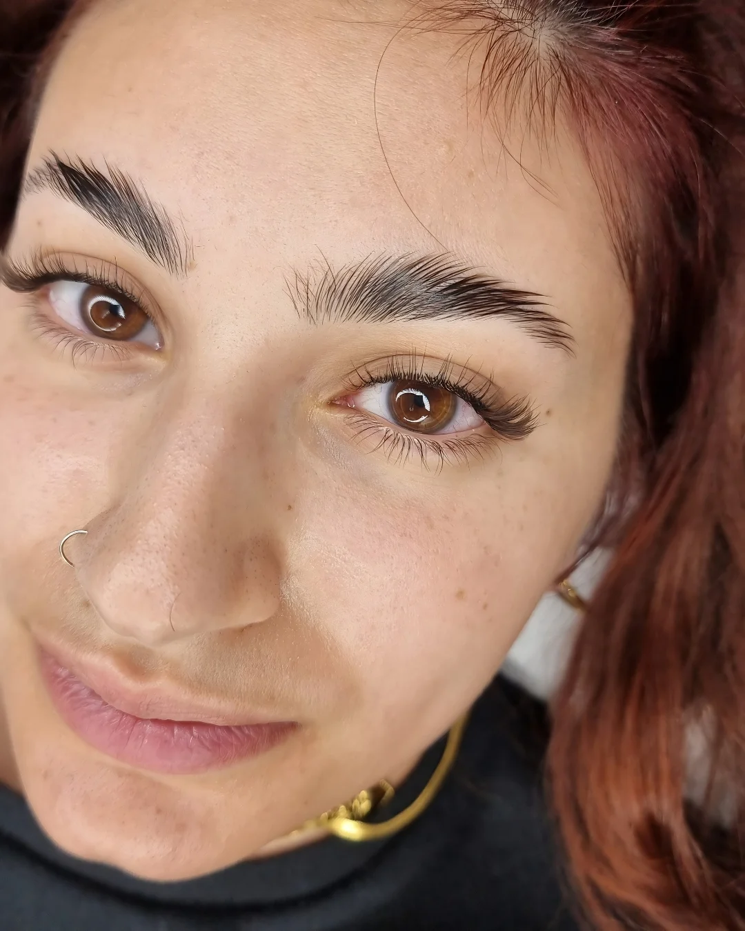 Extension ciglia one to one — risultato naturale e definito, studio Lena Lashes Milano