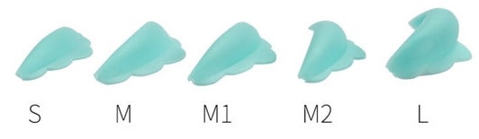 bigodini laminazione ciglia; misure, taglie.