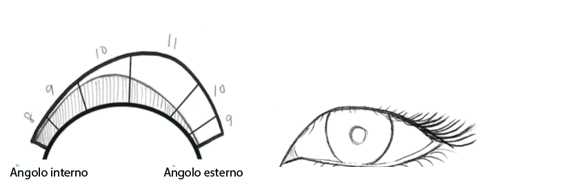 occhio monolide modellamento naturale
