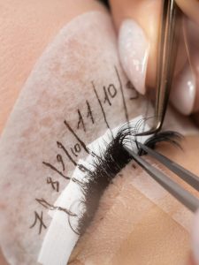 extension ciglia mappatura modellamento